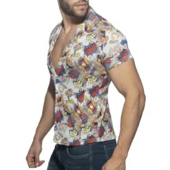 Chemisette Comic Microfibre Blanche