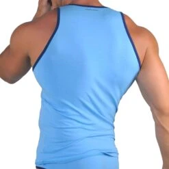 Débardeur Coton Modal Bleu Ciel - Marine