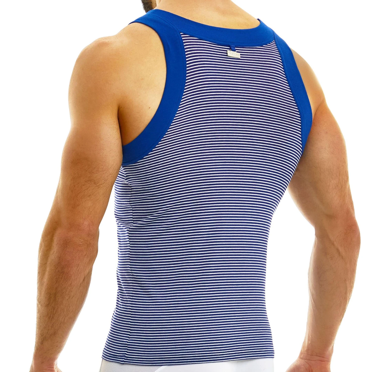 Débardeur Hellenic Rayé Bleu - Blanc – Image 2
