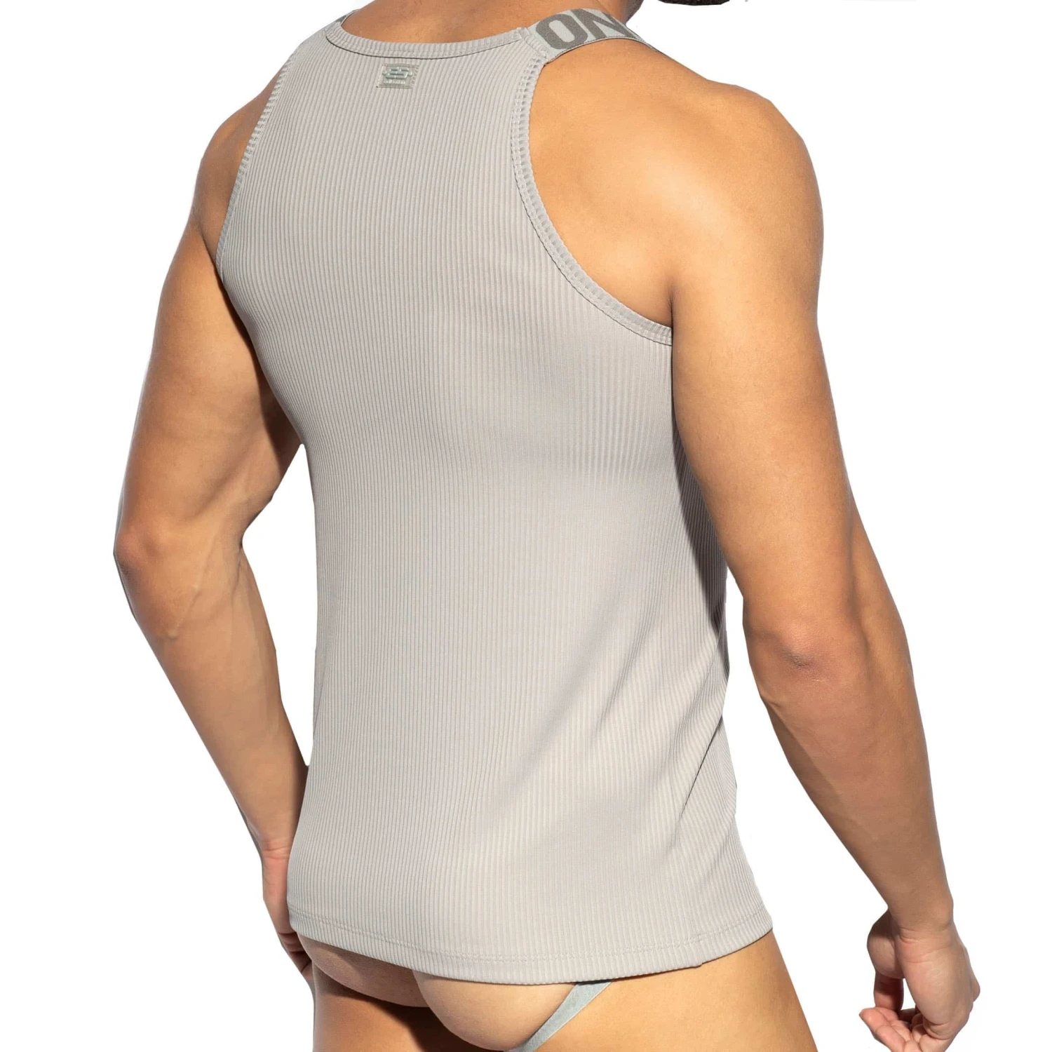 DĂ©bardeur Recycled Rib Gris â Image 2