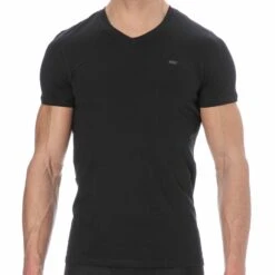 Lot De 2 T-Shirts Pur Coton Noirs