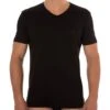 Lot De 2 T-Shirts V-Neck Pure Cotton Noirs