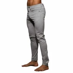 Pantalon Jeans Stretch Skinny Gris Chiné