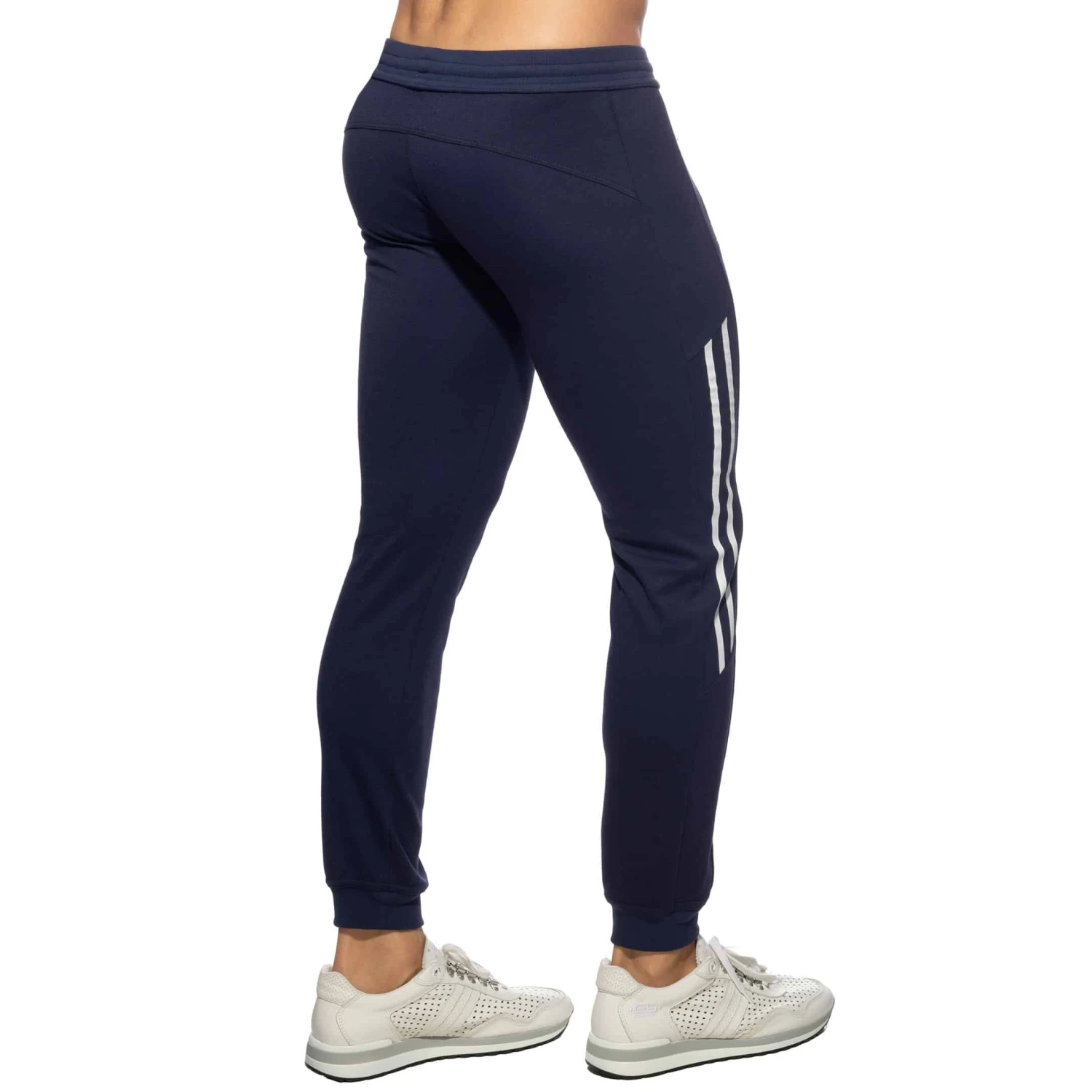 Pantalon Jogging Double Zip Bleu Marine â Image 2