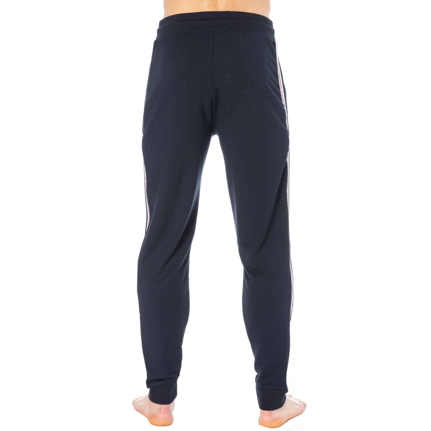 Pantalon Jogging Logo Tape Bleu Marine â Image 3