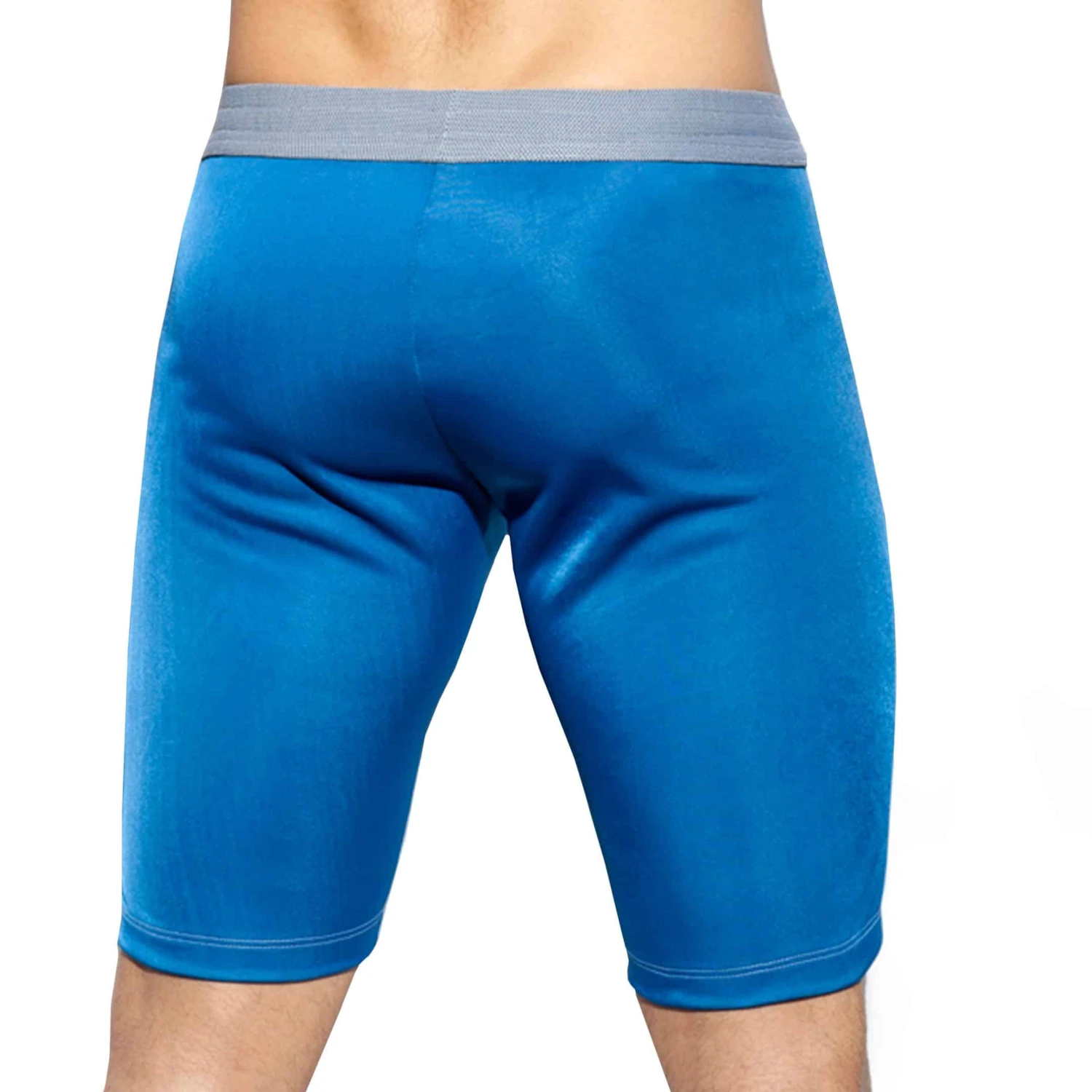 Short Cycliste Sportive Blanc - Bleu – Image 2