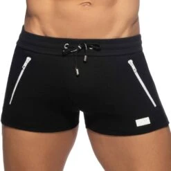 Short Sport Double Zip Noir