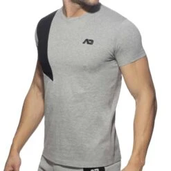 T-Shirt AD Coton Gris Chiné
