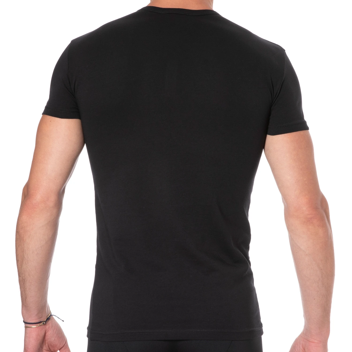 T-Shirt Bold Monogram Coton Noir - Rouge â Image 2