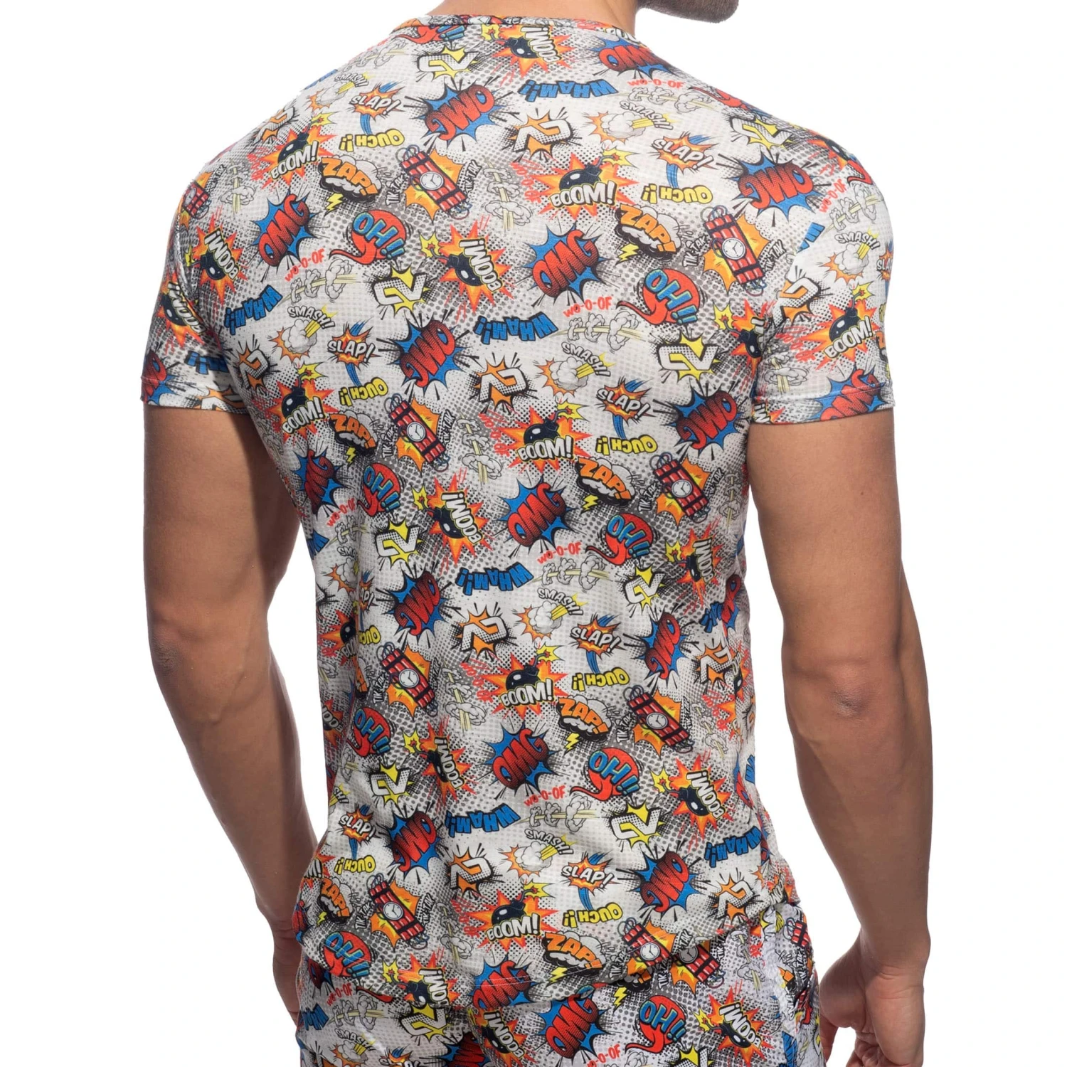 T-Shirt Comic Microfibre Blanc â Image 2