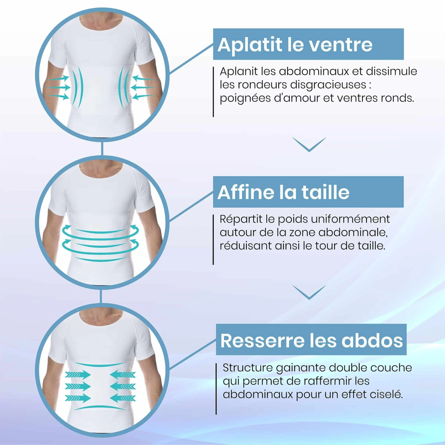 T-Shirt Compression Ferme Blanc – Image 6