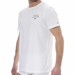 T-Shirt Logo Brodé Blanc