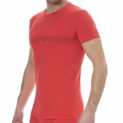 T-Shirt Megalogo Coton Rouge