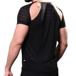 T-Shirt Unleashed Burnout Ring Noir