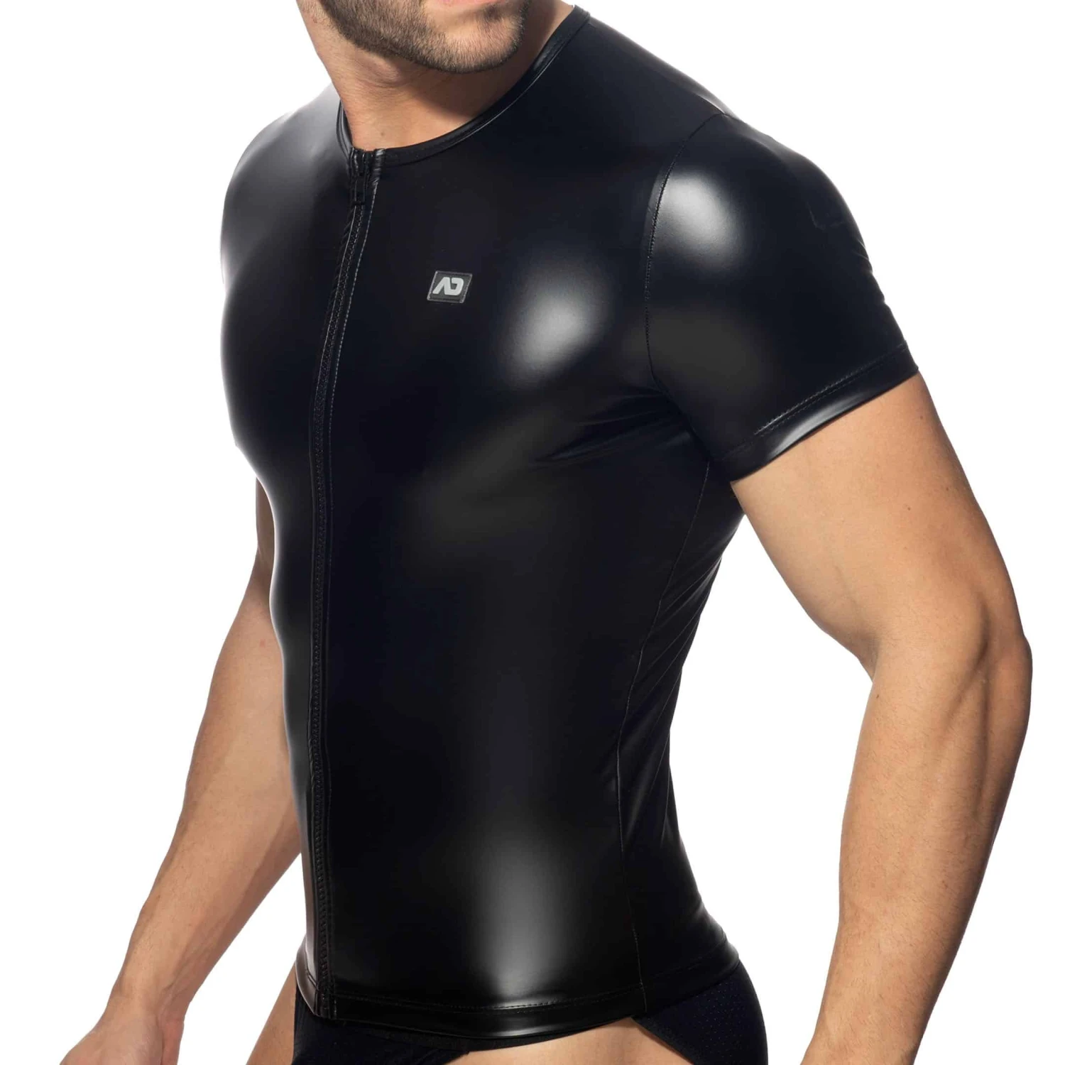 T-Shirt Zip Fetish Noir