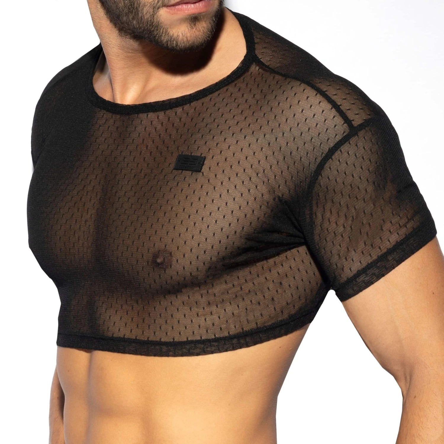 Top Crop Plumetti Noir